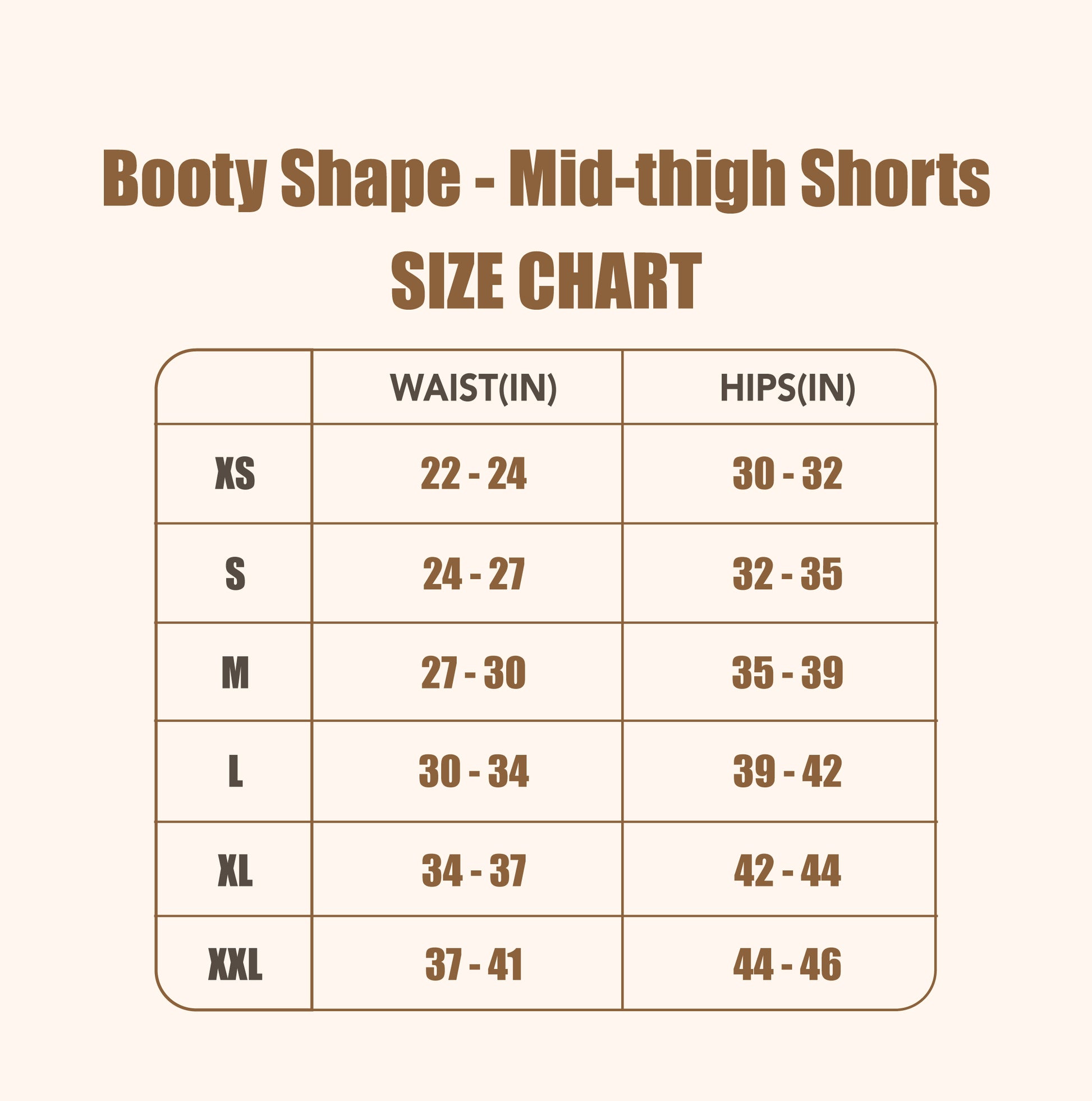 Booty Shape -Mid-thigh Shorts
