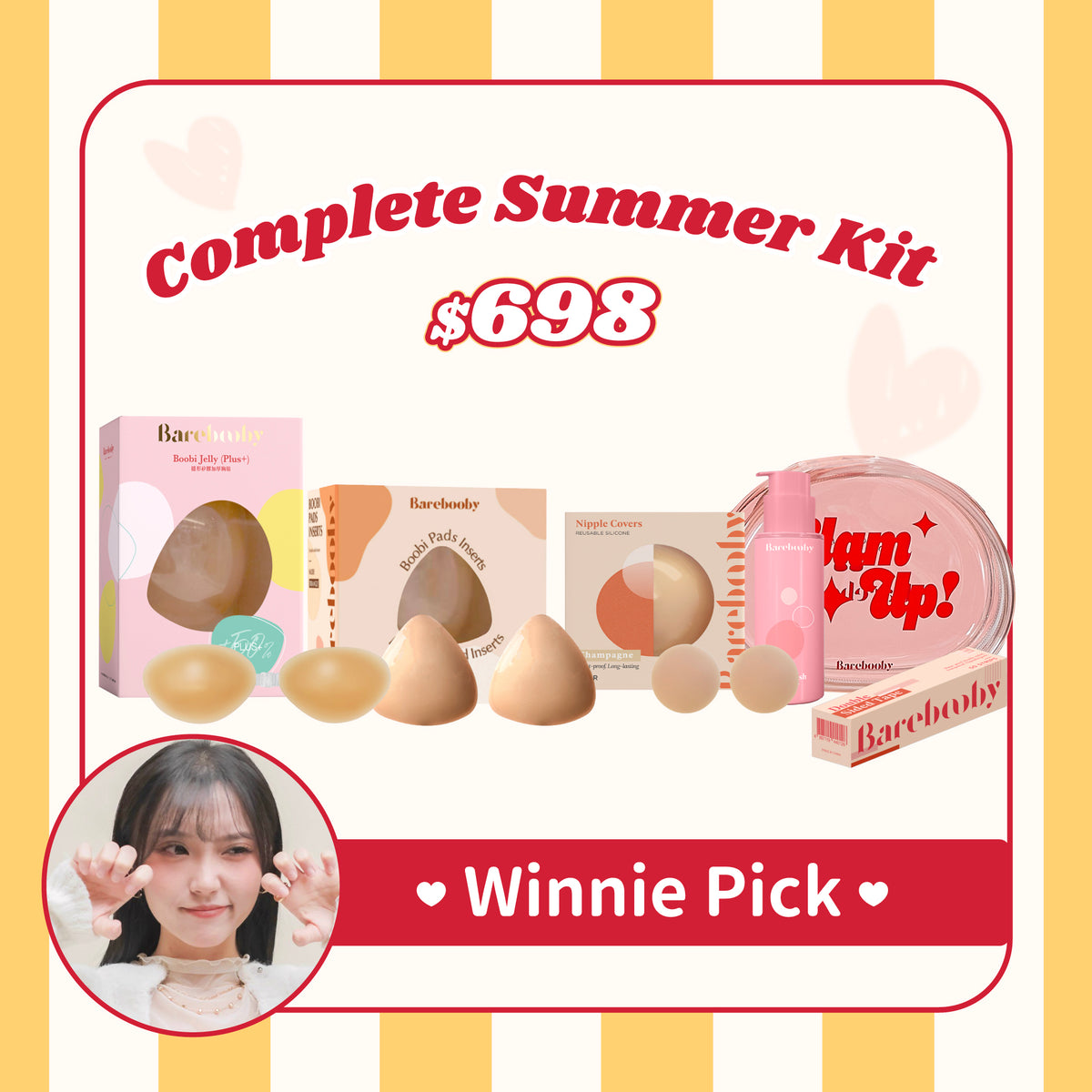 【BAREBOOBY x WINNIE】Complete Summer Kit 百變造型組