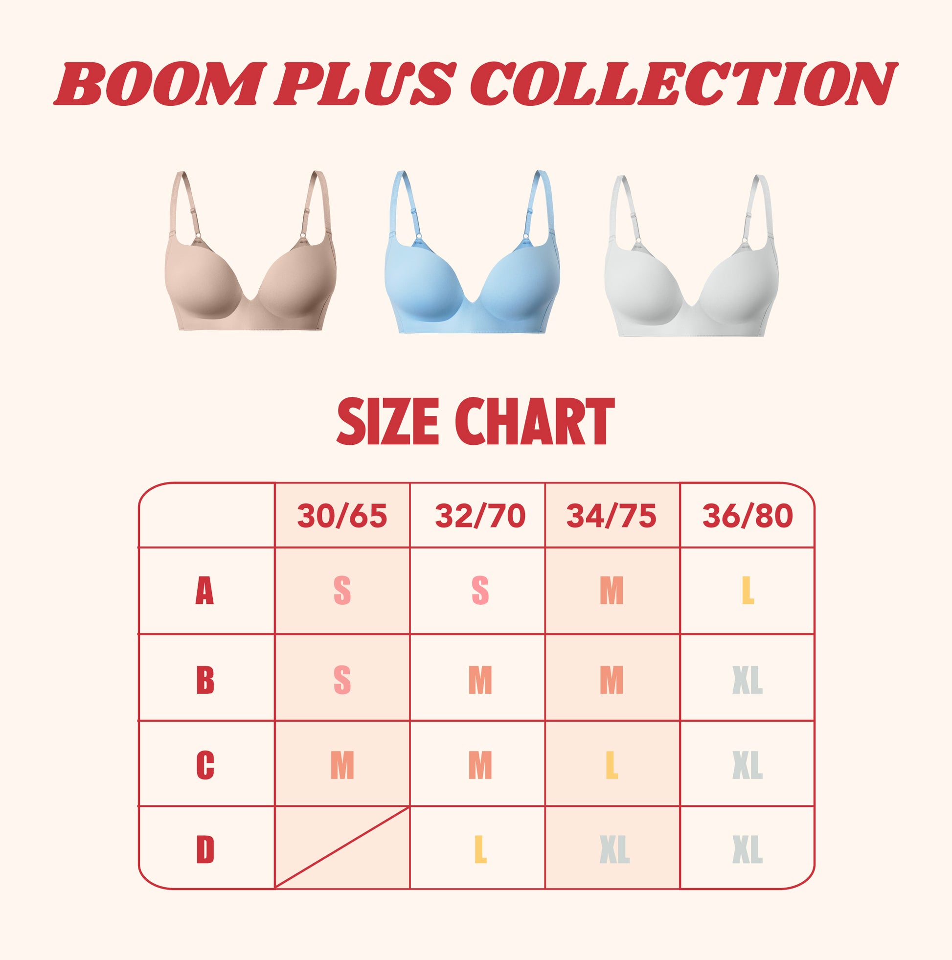 【官網限定85折】Boom Push Up Bra 美胸集中內衣