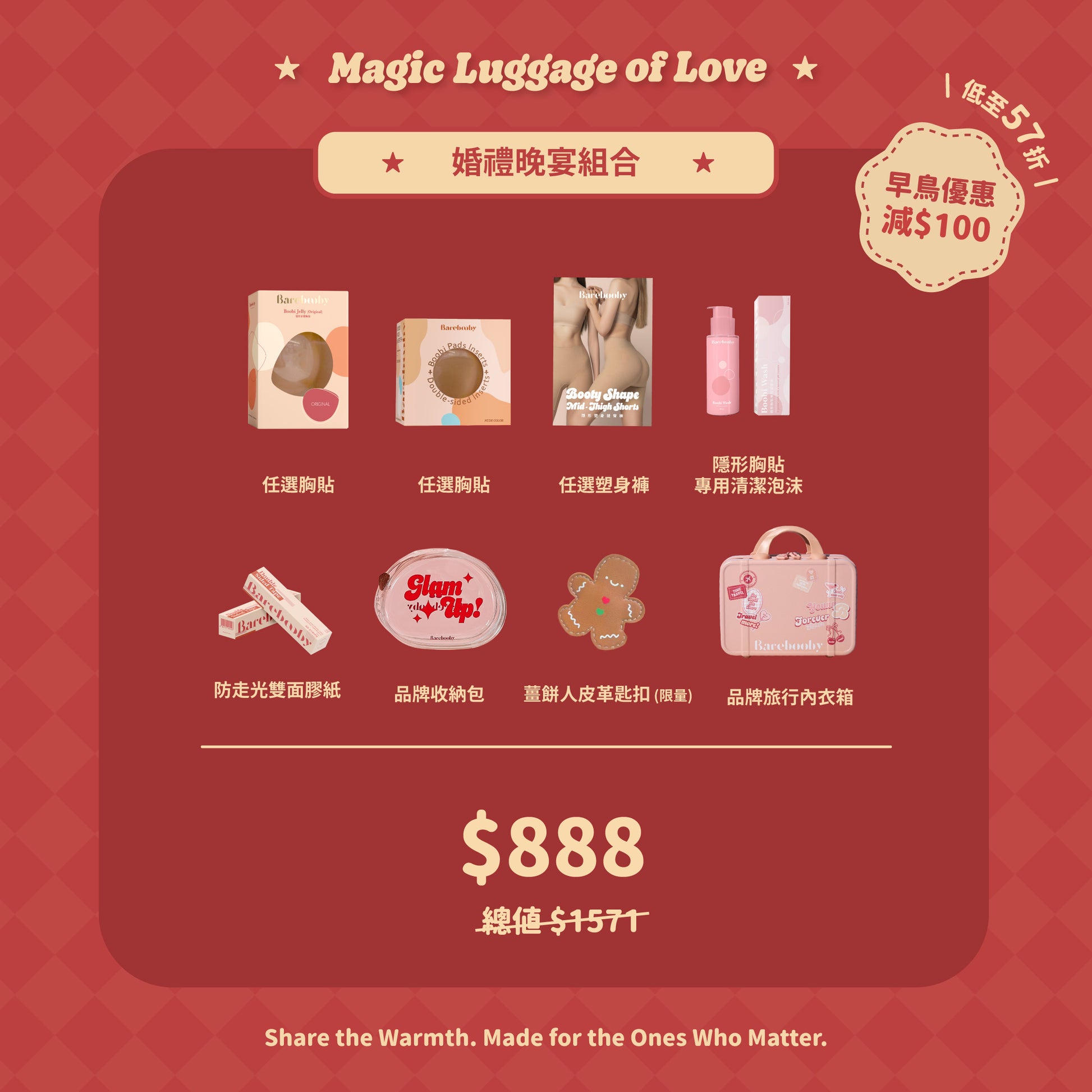 【Magic Luggage of Love ✶ 聖誕旅行箱禮盒 2025】婚禮晚宴組合